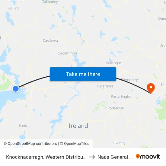 Knocknacarragh, Western Distributor Road Galway to Naas General Hospital map