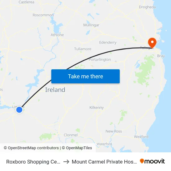 Roxboro Shopping Centre to Mount Carmel Private Hospital map