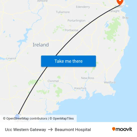 Ucc Western Gateway to Beaumont Hospital map
