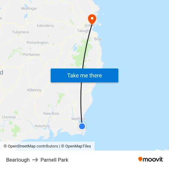 Bearlough to Parnell Park map
