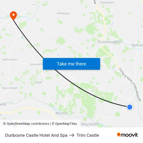 Dunboyne Castle Hotel And Spa to Trim Castle map