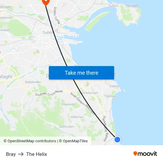 Bray to The Helix map