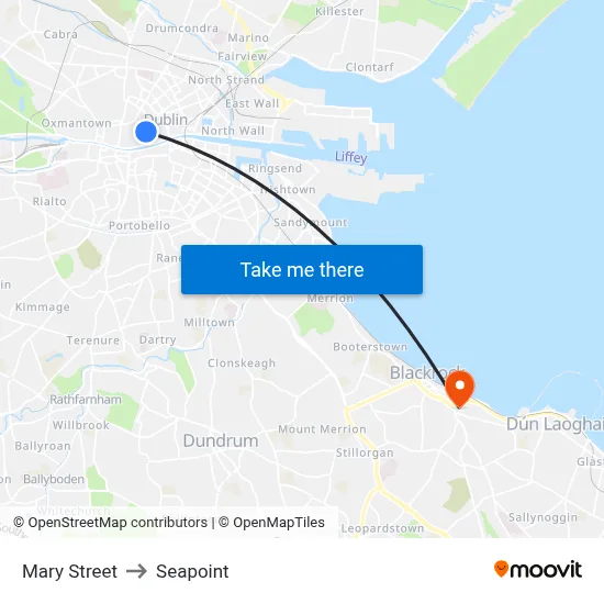 Mary Street to Seapoint map