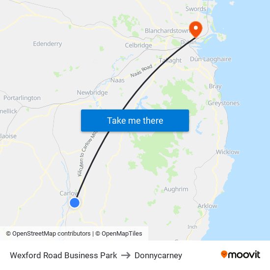 Wexford Road Business Park to Donnycarney map