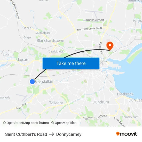 Saint Cuthbert's Road to Donnycarney map