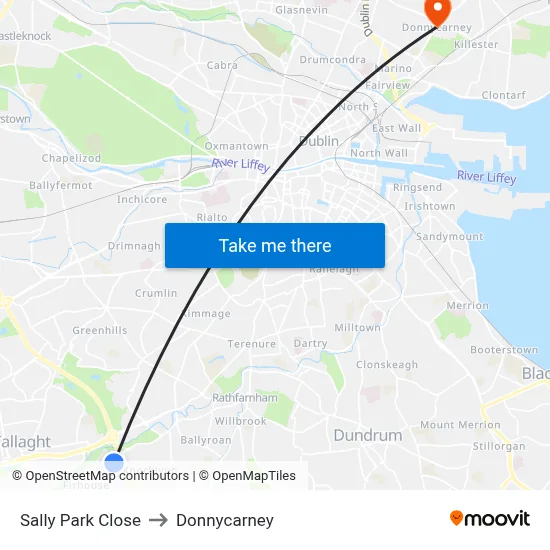 Sally Park Close to Donnycarney map