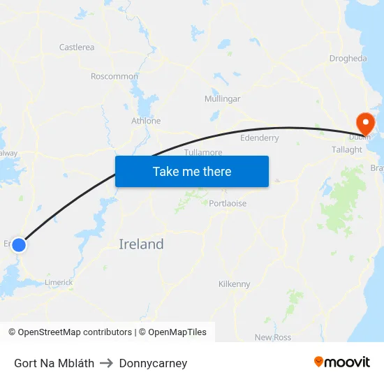 Gort Na Mbláth to Donnycarney map