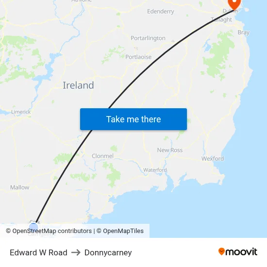 Edward W Road to Donnycarney map
