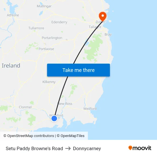 Setu Paddy Browne's Road to Donnycarney map