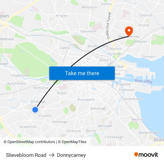 Slievebloom Road to Donnycarney map