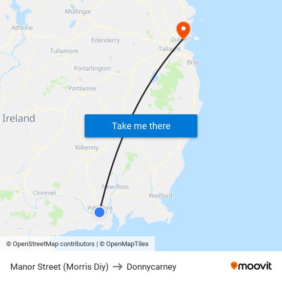 Manor Street (Morris Diy) to Donnycarney map