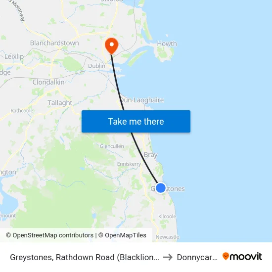 Greystones, Rathdown Road (Blacklion Manor) to Donnycarney map