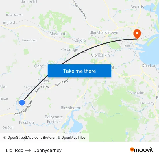 Lidl Rdc to Donnycarney map