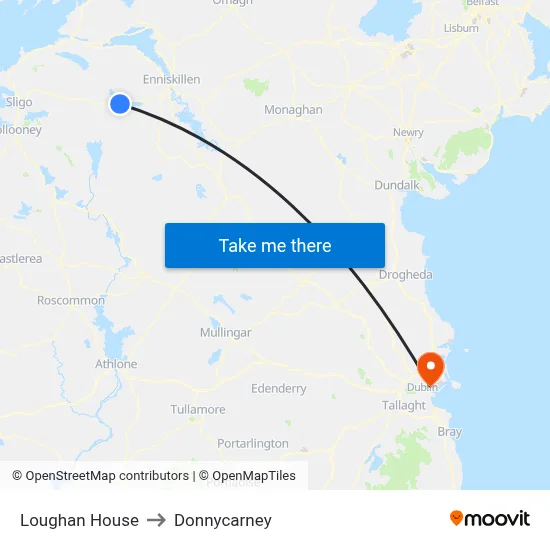 Loughan House to Donnycarney map