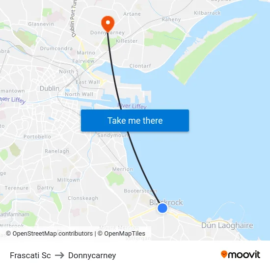 Frascati Sc to Donnycarney map