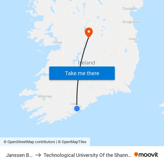 Janssen Biologics to Technological University Of the Shannon: Midlands Midwest map