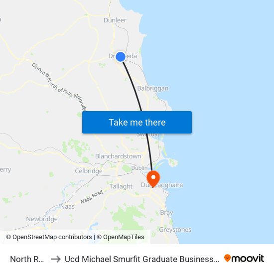 North Road to Ucd Michael Smurfit Graduate Business School map