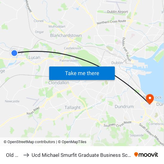 Old Hill to Ucd Michael Smurfit Graduate Business School map