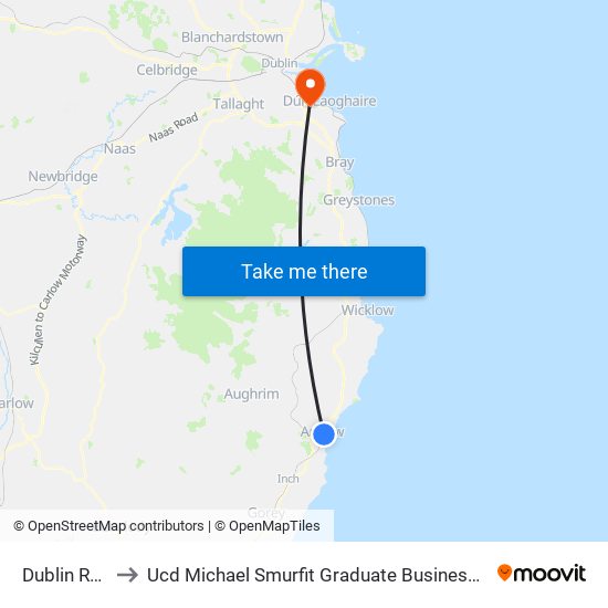 Dublin Road to Ucd Michael Smurfit Graduate Business School map