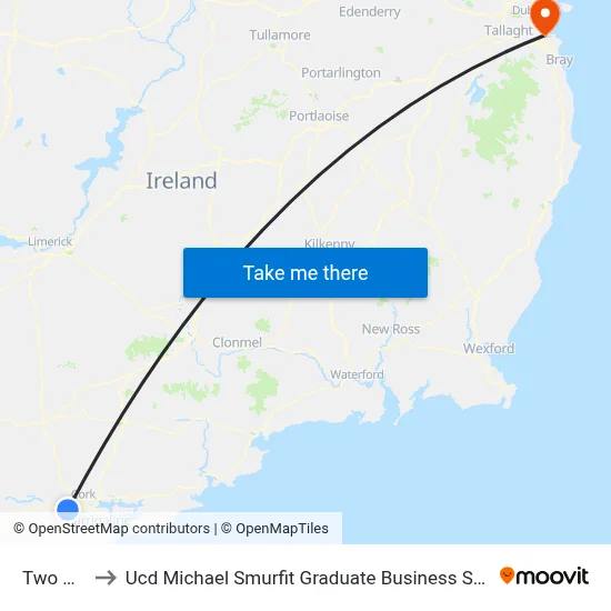 Two Pot to Ucd Michael Smurfit Graduate Business School map
