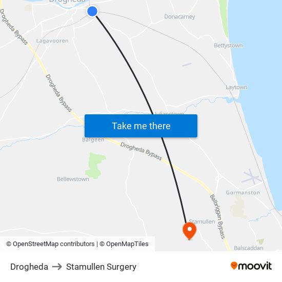 Drogheda to Stamullen Surgery map