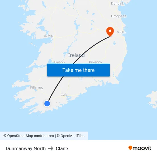 Dunmanway North to Clane map