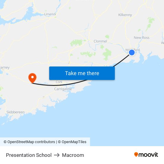 Presentation School to Macroom map