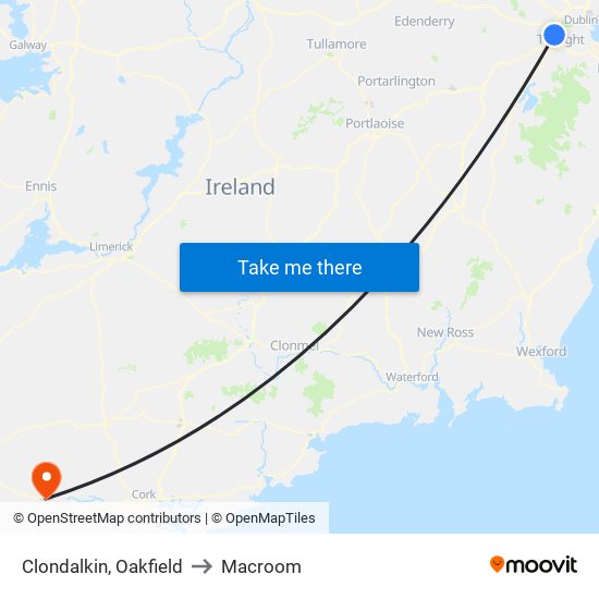 Clondalkin, Oakfield to Macroom map