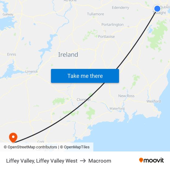 Liffey Valley, Liffey Valley West to Macroom map