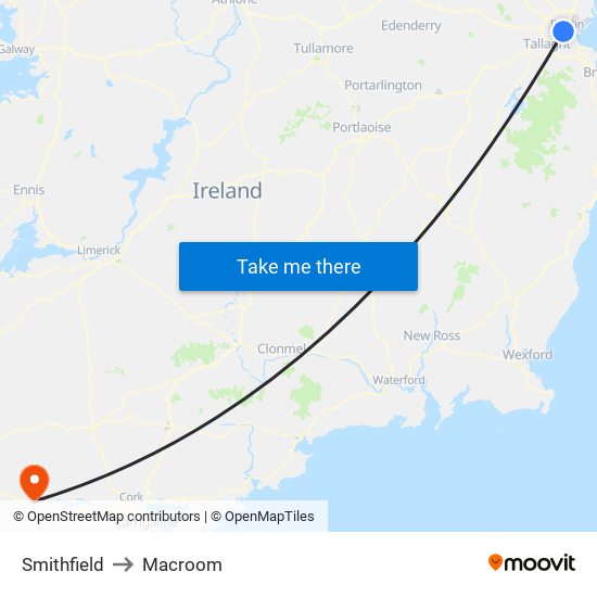 Smithfield to Macroom map