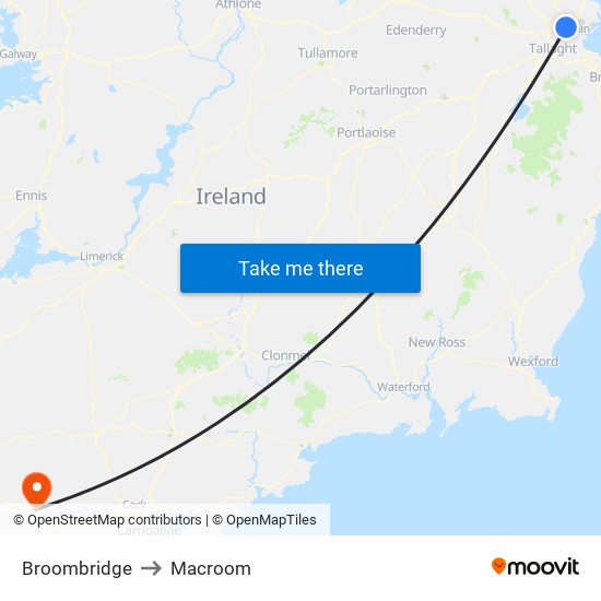 Broombridge to Macroom map