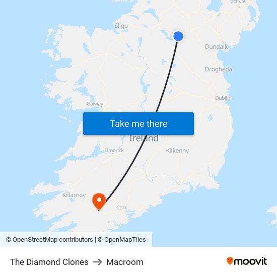 The Diamond Clones to Macroom map