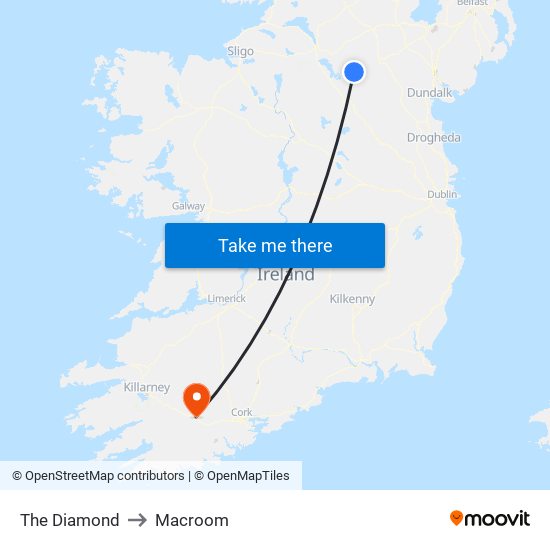 The Diamond to Macroom map