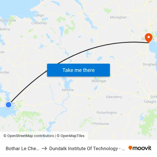 Bothar Le Cheile to Dundalk Institute Of Technology - Dkit map