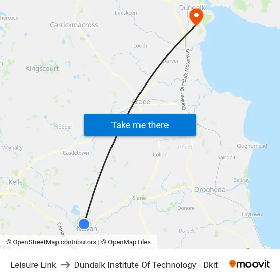 Leisure Link to Dundalk Institute Of Technology - Dkit map