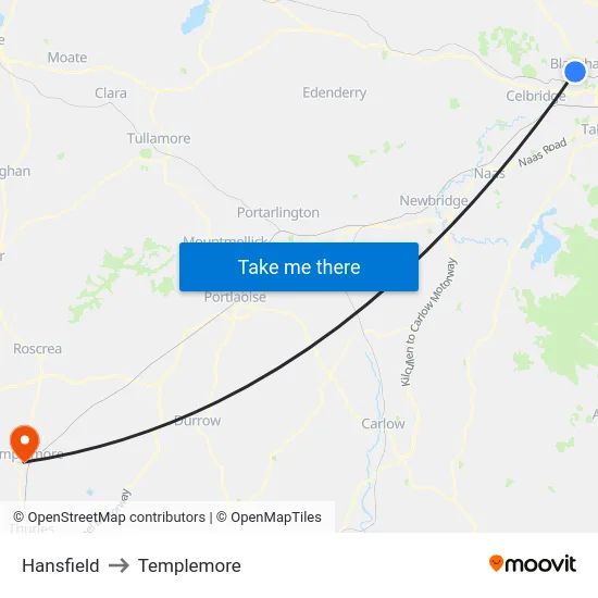Hansfield to Templemore map