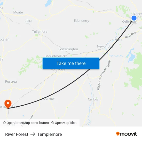 River Forest to Templemore map