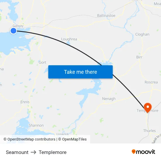 Seamount to Templemore map