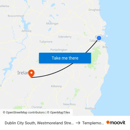 Dublin City South, Westmoreland Street to Templemore map