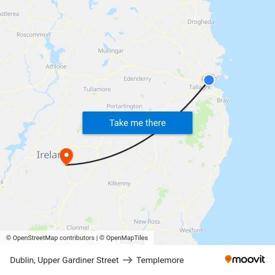 Dublin, Upper Gardiner Street to Templemore map