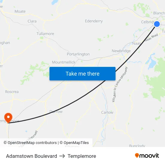 Adamstown Boulevard to Templemore map