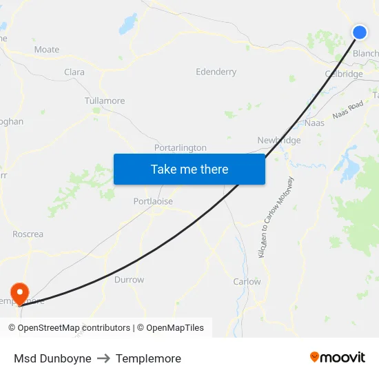 Msd Dunboyne to Templemore map
