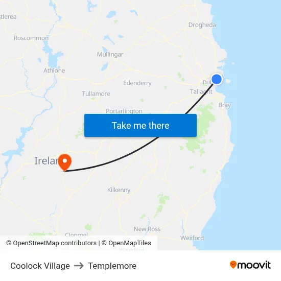 Coolock Village to Templemore map
