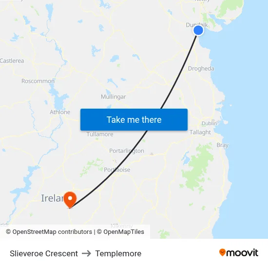 Slieveroe Crescent to Templemore map
