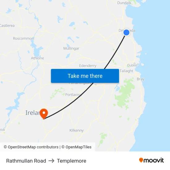 Rathmullan Road to Templemore map