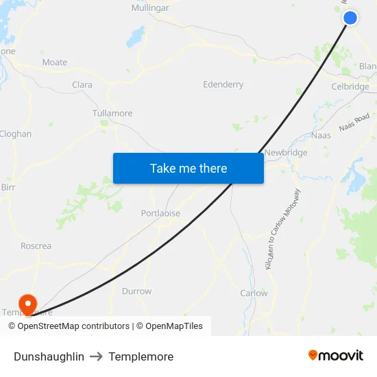 Dunshaughlin to Templemore map