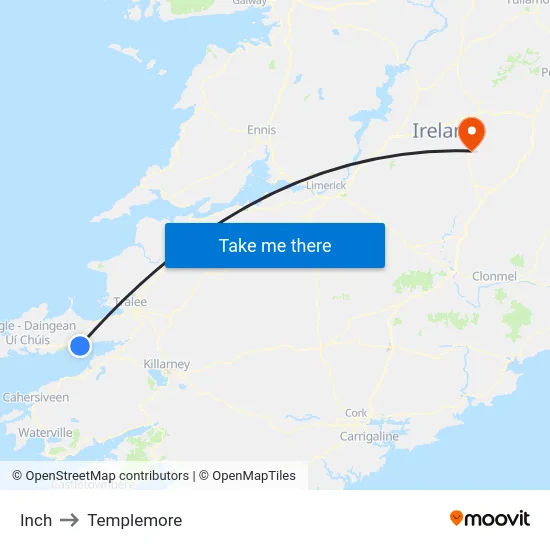 Inch to Templemore map