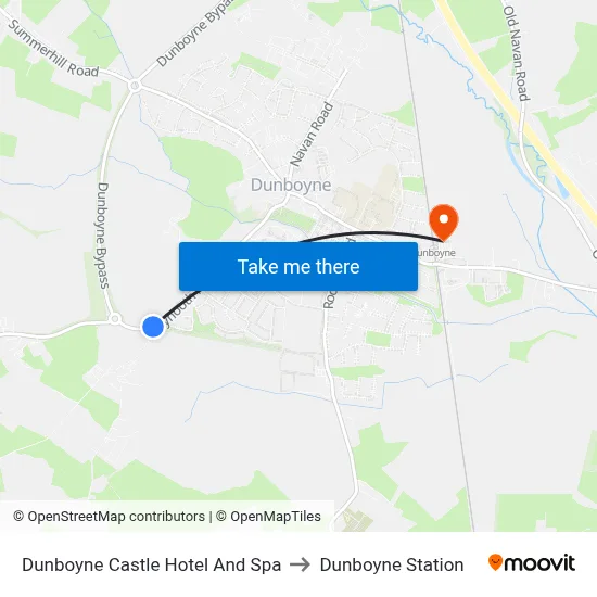 Dunboyne Castle Hotel And Spa to Dunboyne Station map