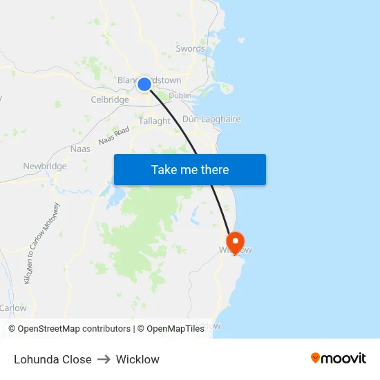 Lohunda Close to Wicklow map