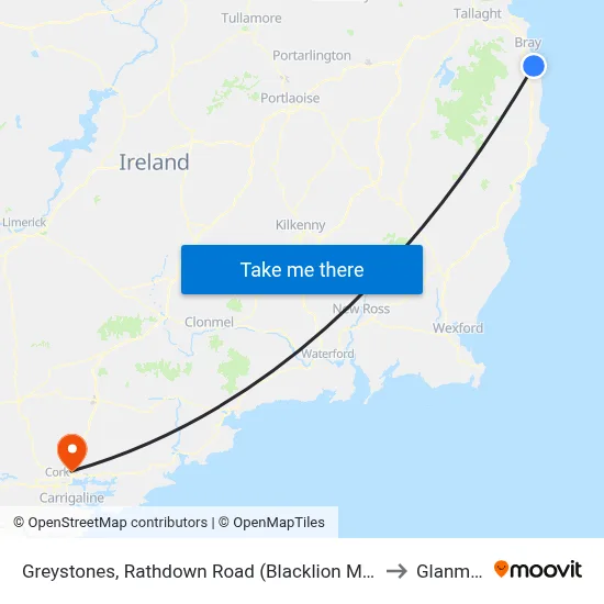 Greystones, Rathdown Road (Blacklion Manor) to Glanmire map